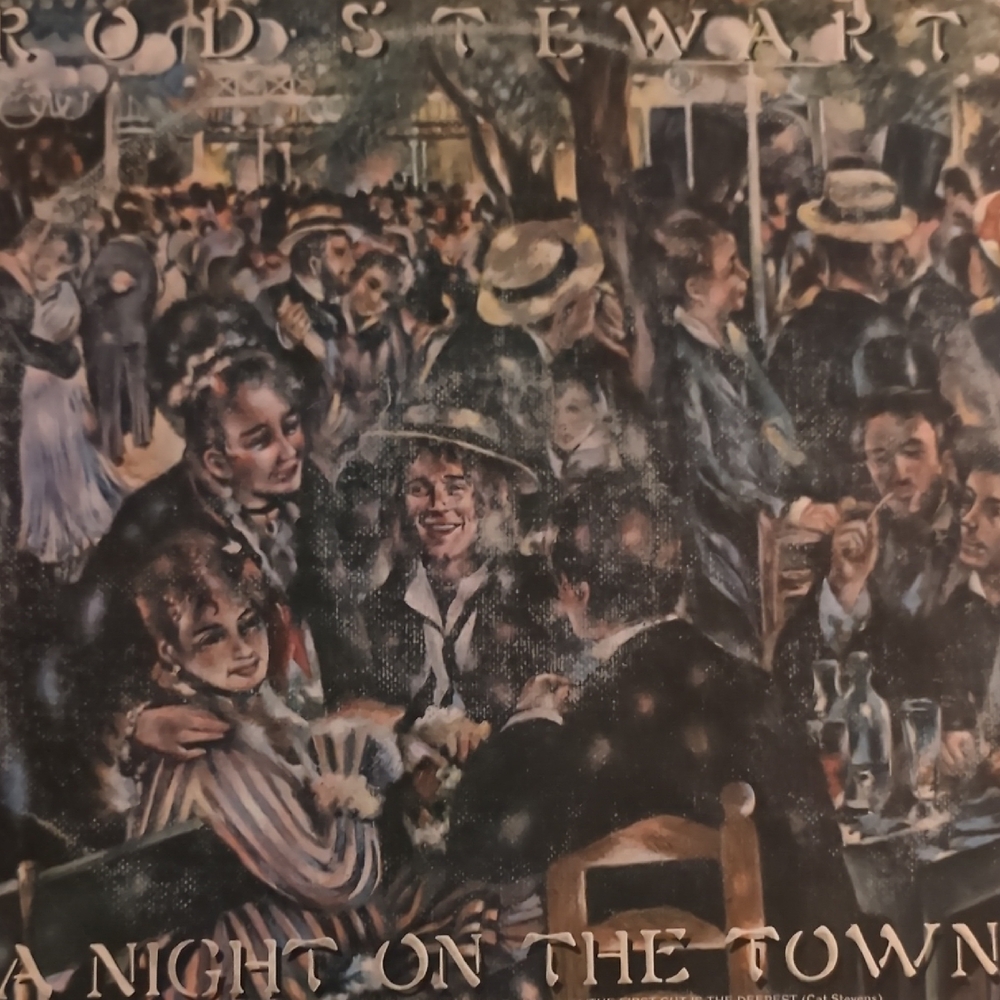 Vintage Rod Stewart A Night on the Town Vinyl LP Record Album